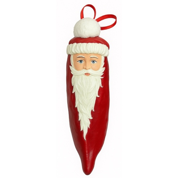 Eduardo Chili Pepper Santa Claus Ornament - Picture 1 of 7